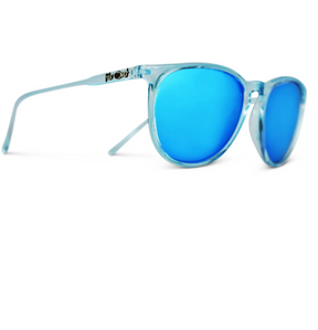 FarOut Sunglasses - Aqua Polarized Rounders Light Blue Lens