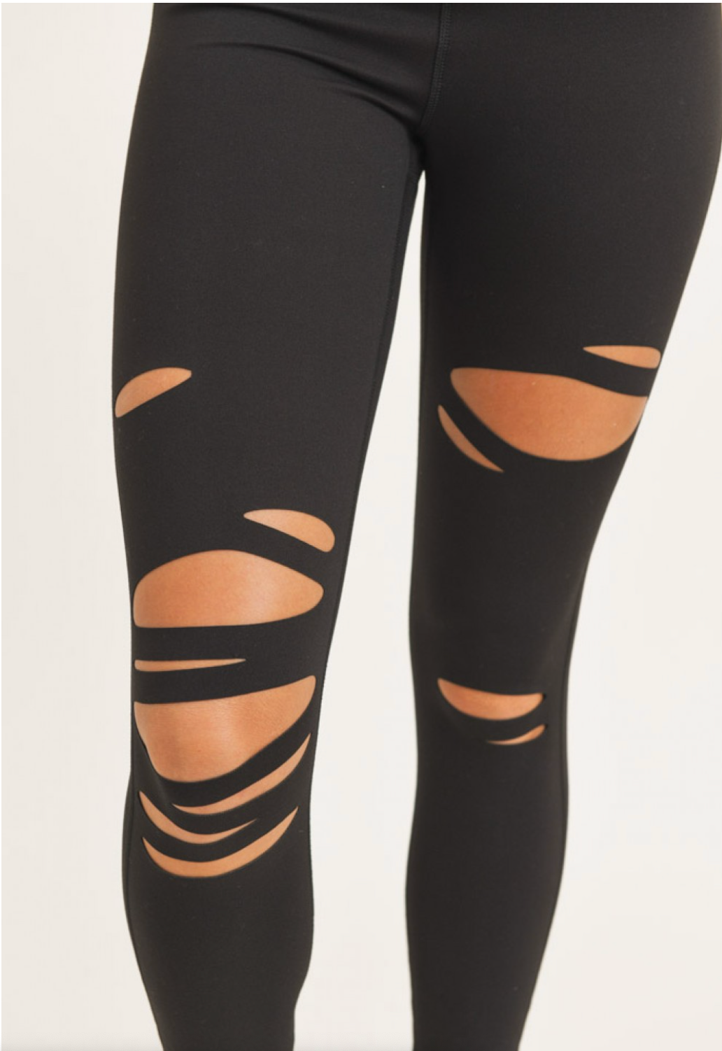Laser Cut Tummy Control Leggings