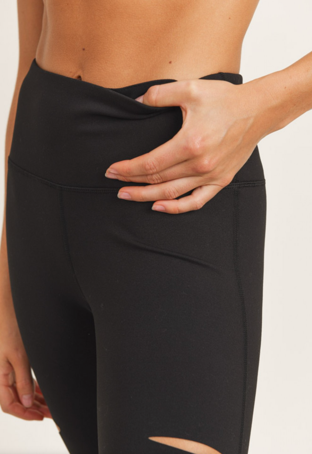 Laser Cut Tummy Control Leggings