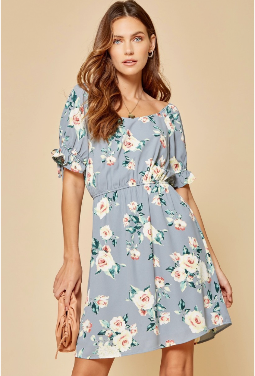 Beauty From Ashes Floral Dress