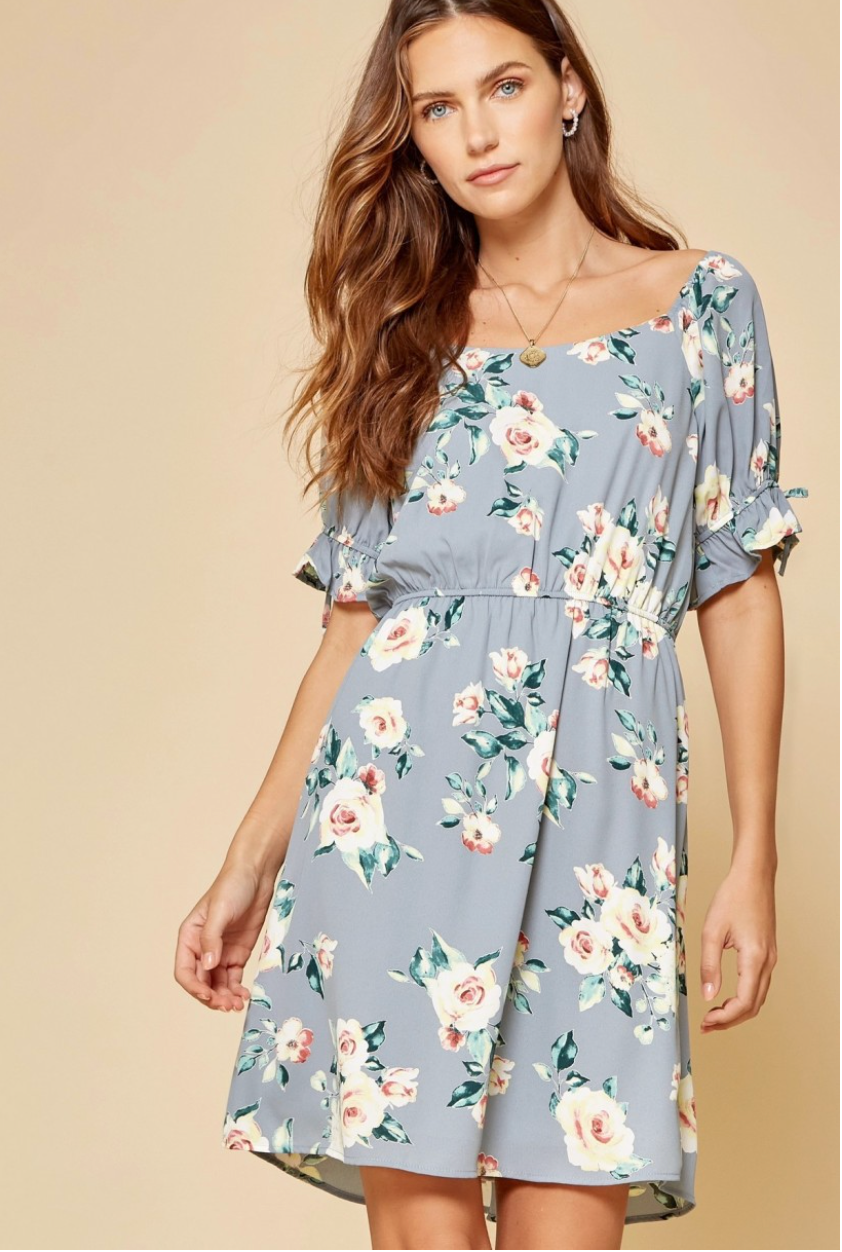 Beauty From Ashes Floral Dress