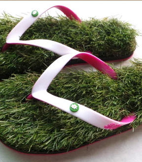 Grass Flip Flops - Pink