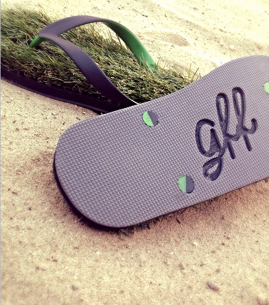 Grass Flip Flops - Pink