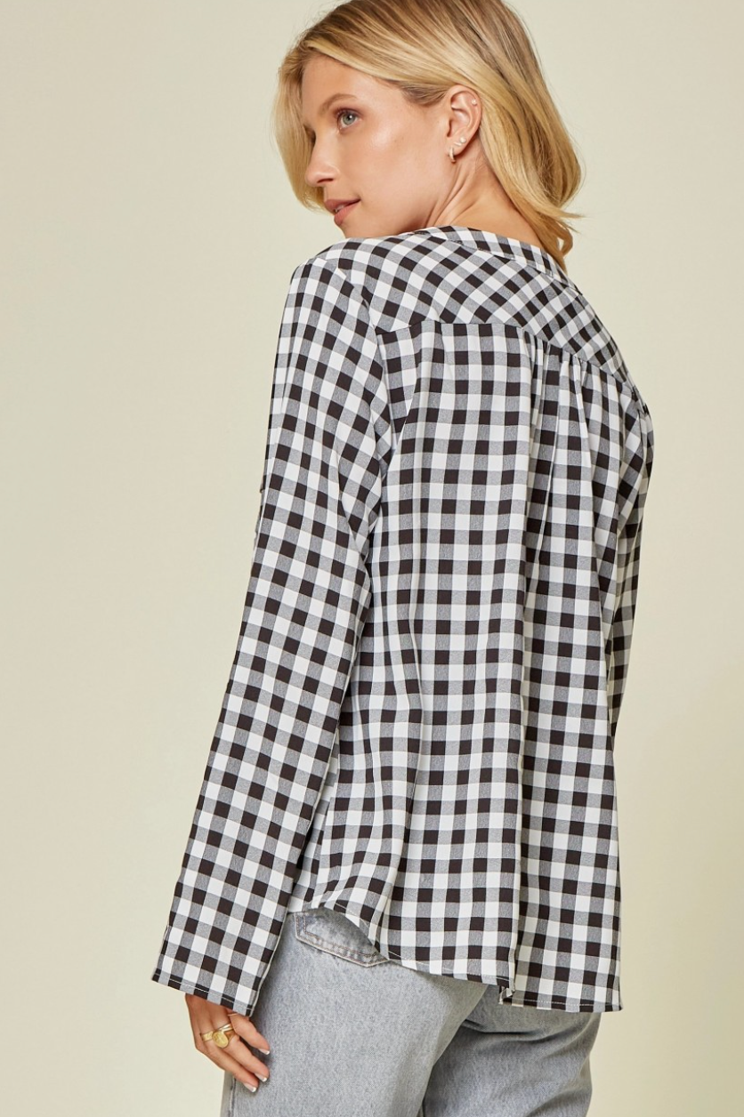 Who We Are Gingham Top