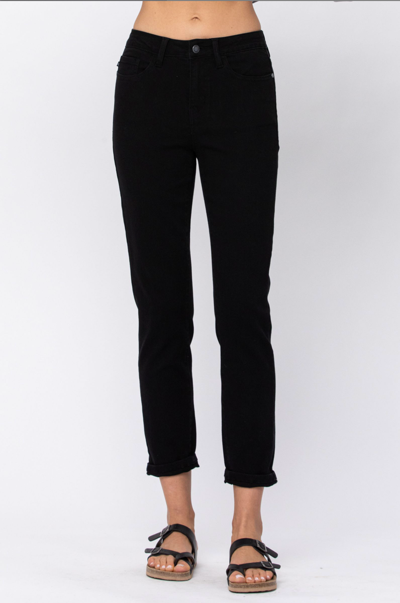 Judy Blue Jet Black High Rise Boyfriend