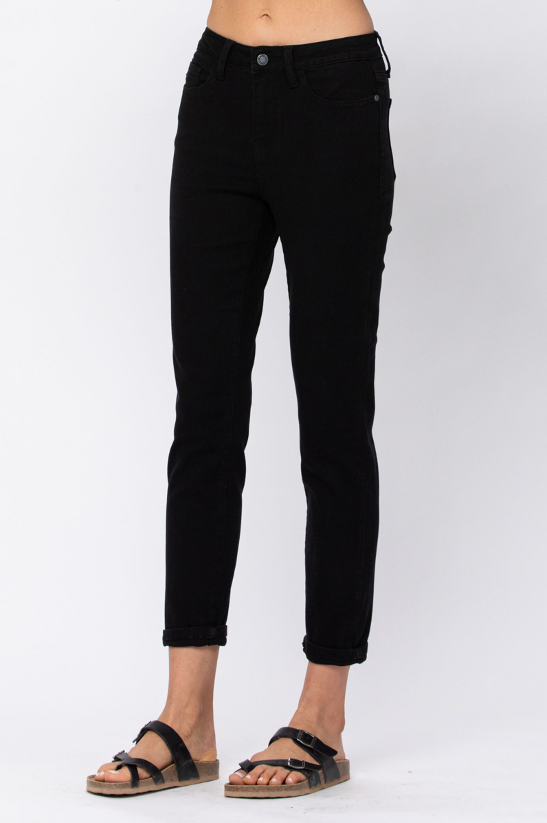 Judy Blue Jet Black High Rise Boyfriend