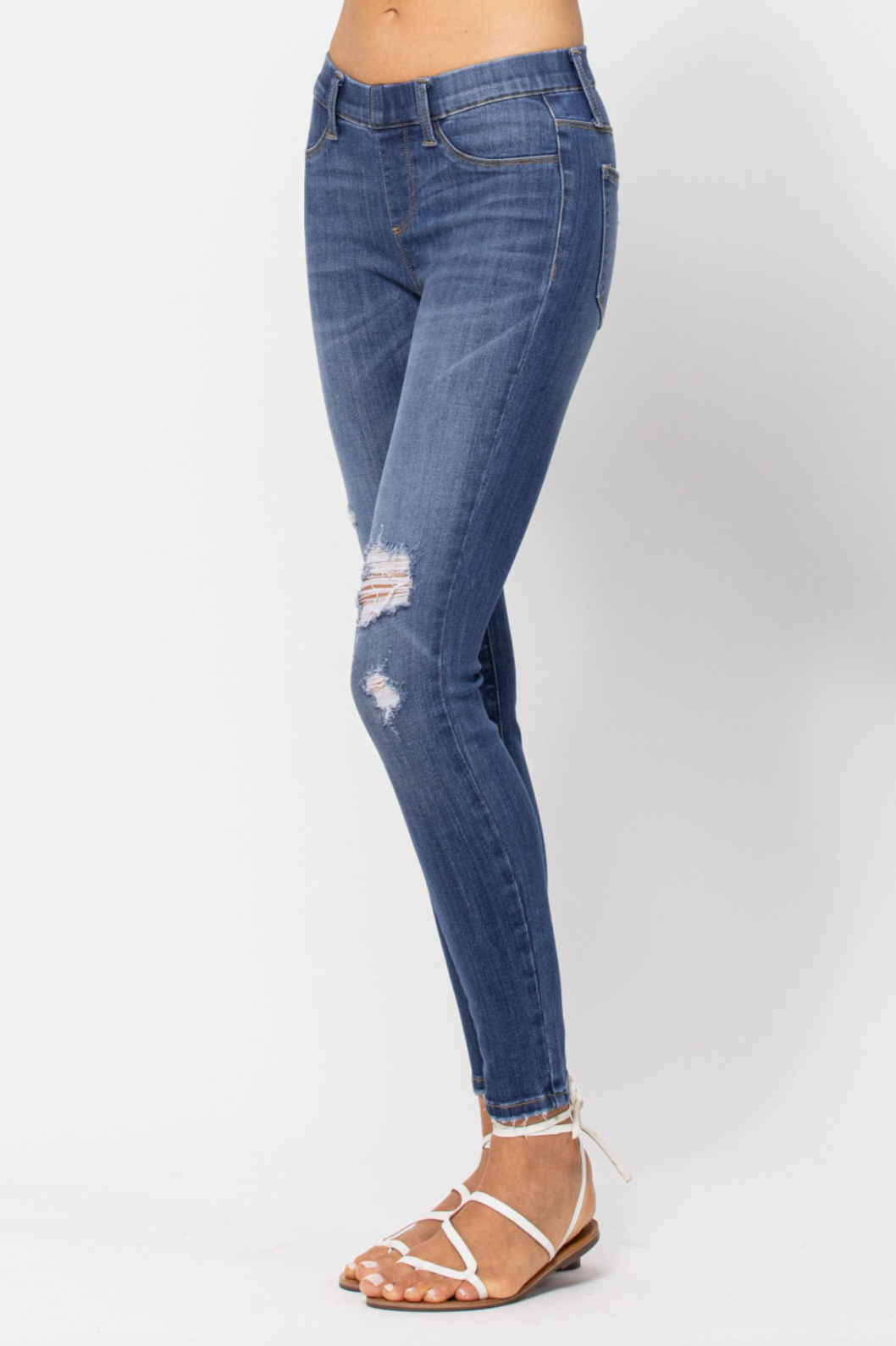 Judy Blue Destroyed Pull-On Jeggings