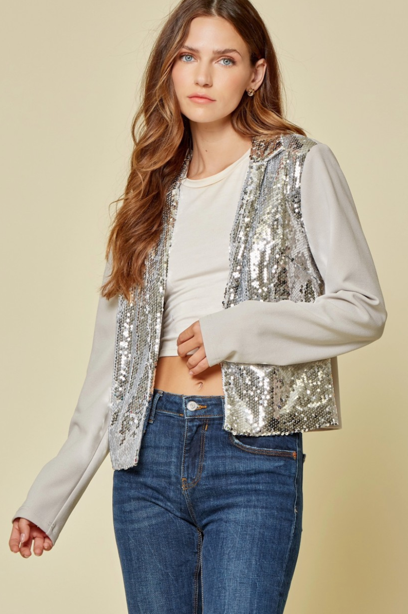 Dazzling Nights Sequin Blazer