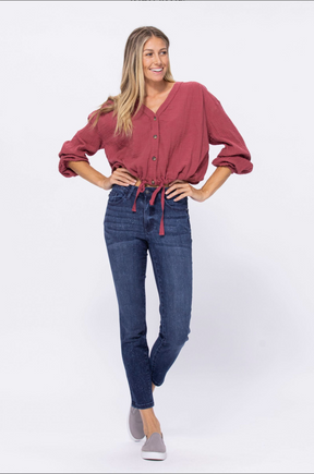 Judy Blue Mineral Wash Relaxed Fit Jeans