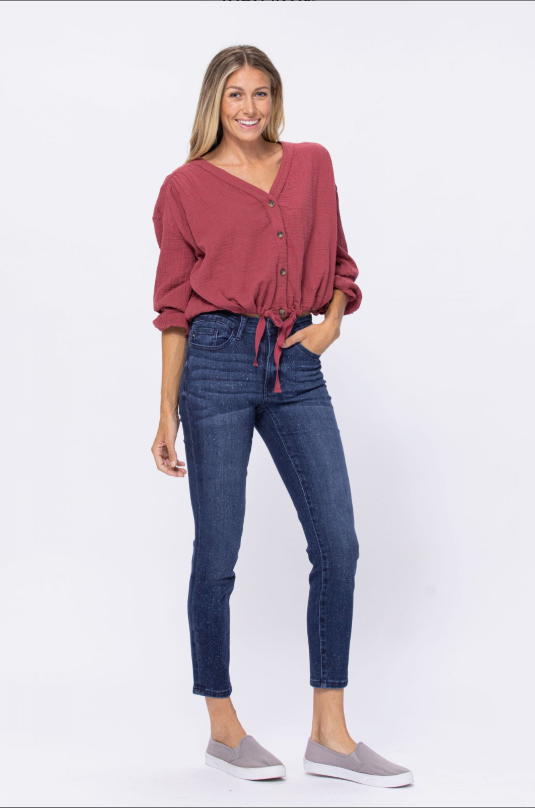 Judy Blue Mineral Wash Relaxed Fit Jeans