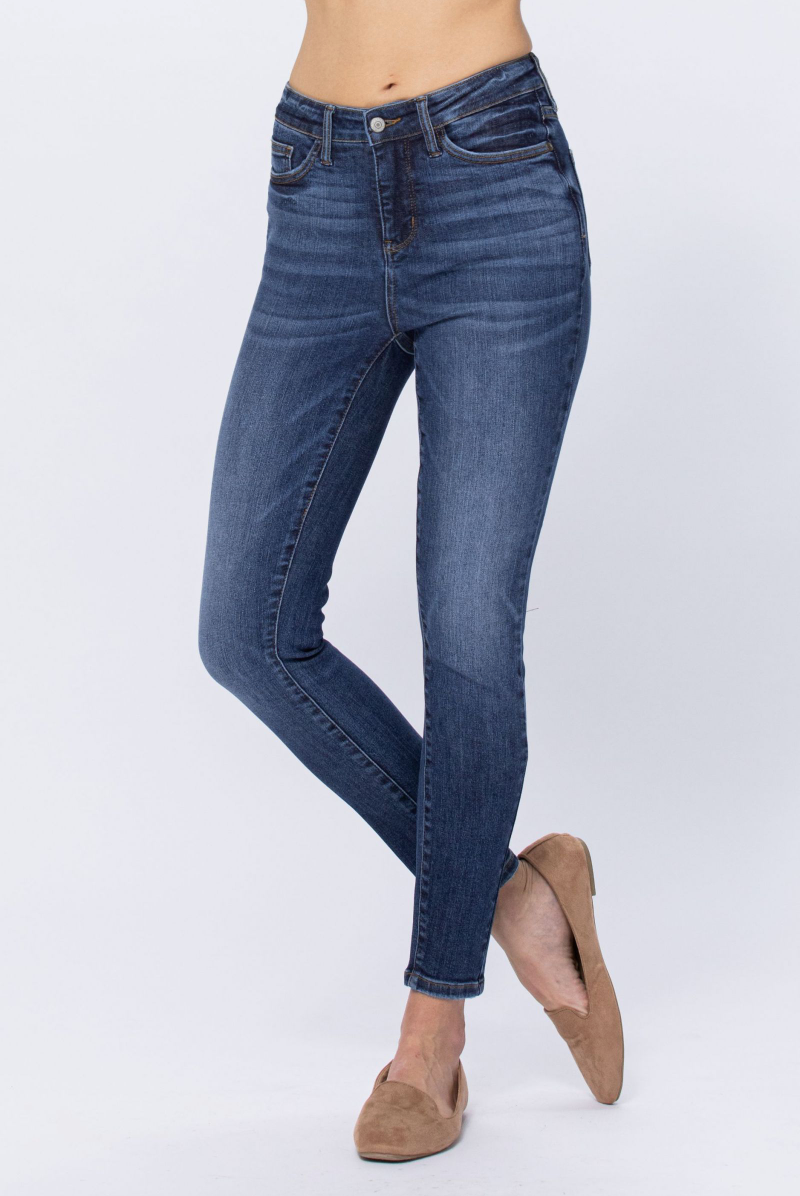 Judy Blue Tummy Control Top Skinny Jeans - Medium Wash