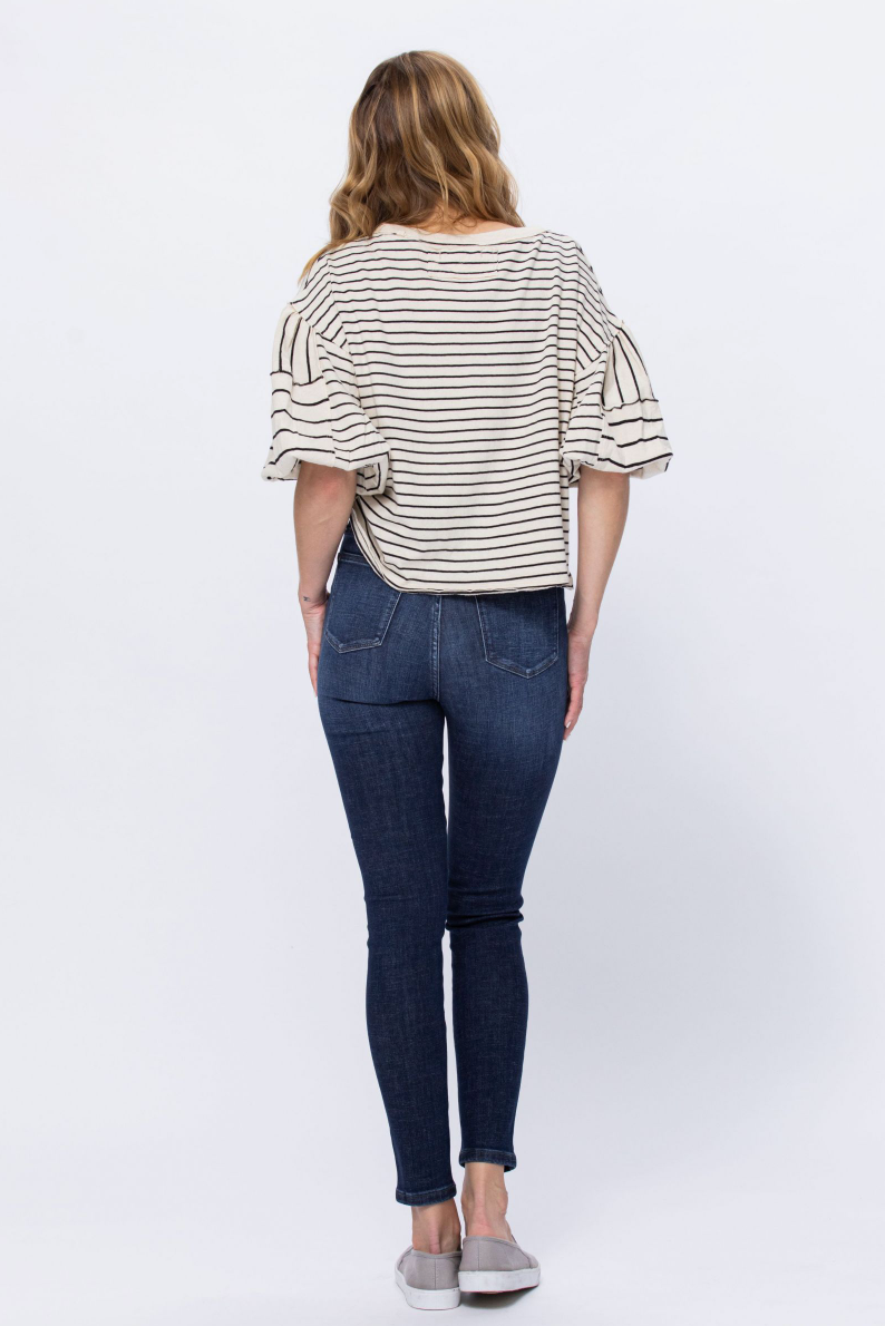 Judy Blue Tummy Control Top Skinny Jeans - Dark Wash