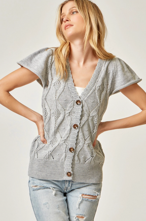 Dreams Are Complete Cardigan - Heather Grey