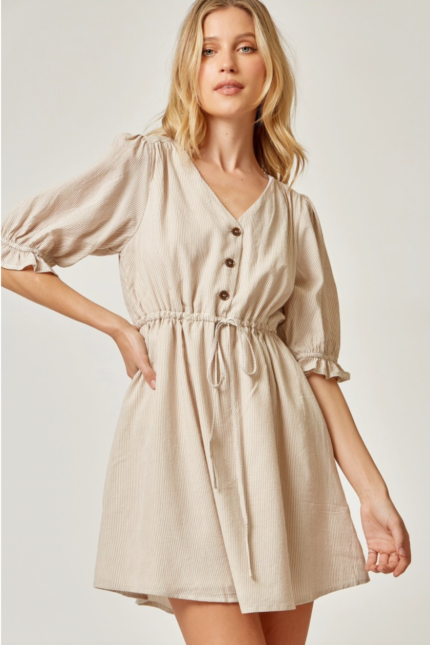 Just For Fun Dress - Natural