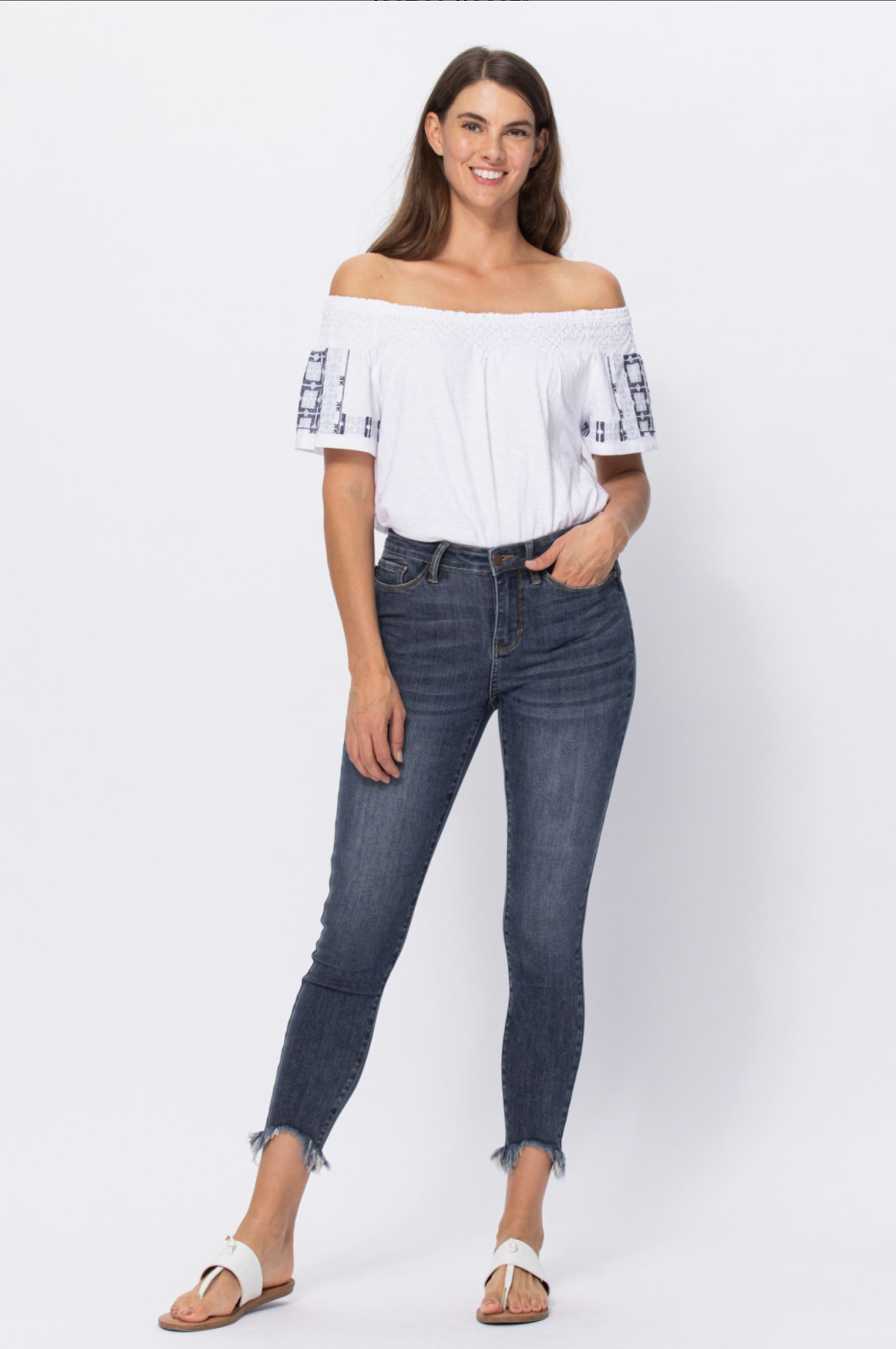 Judy Blue Shark Bite Skinny Jeans