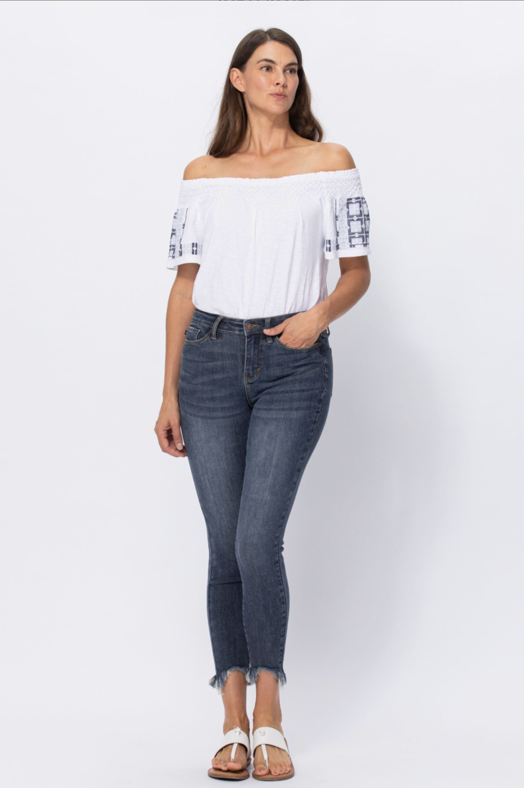 Judy Blue Shark Bite Skinny Jeans
