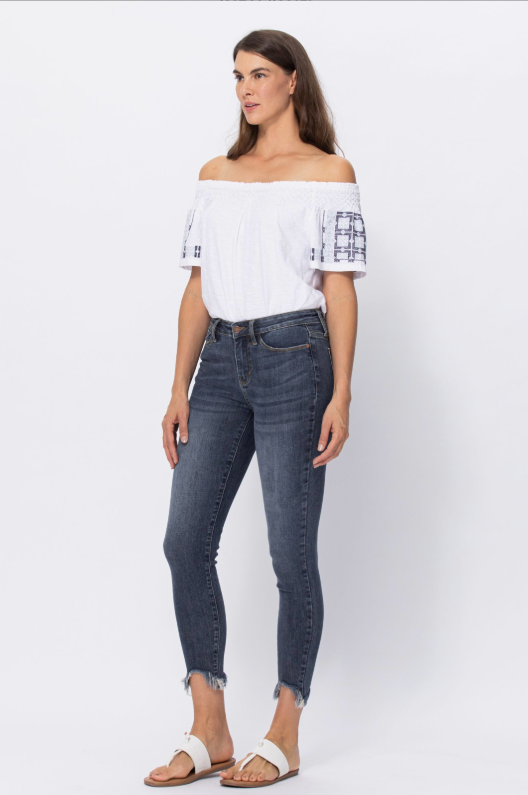 Judy Blue Shark Bite Skinny Jeans