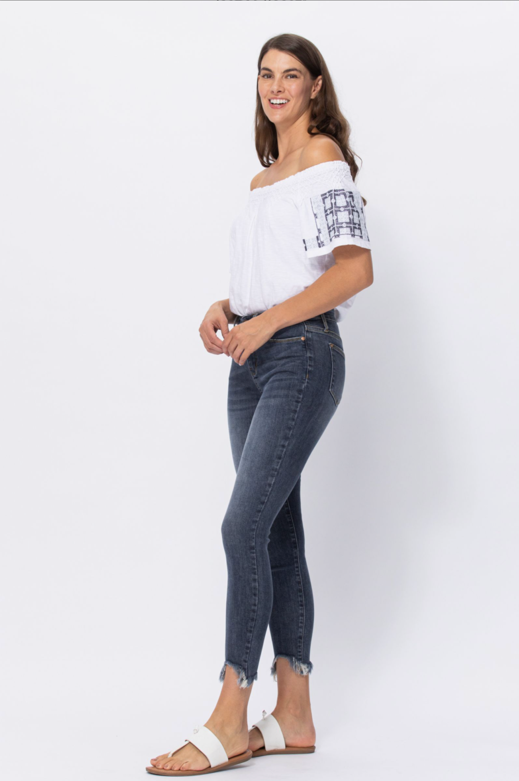 Judy Blue Shark Bite Skinny Jeans