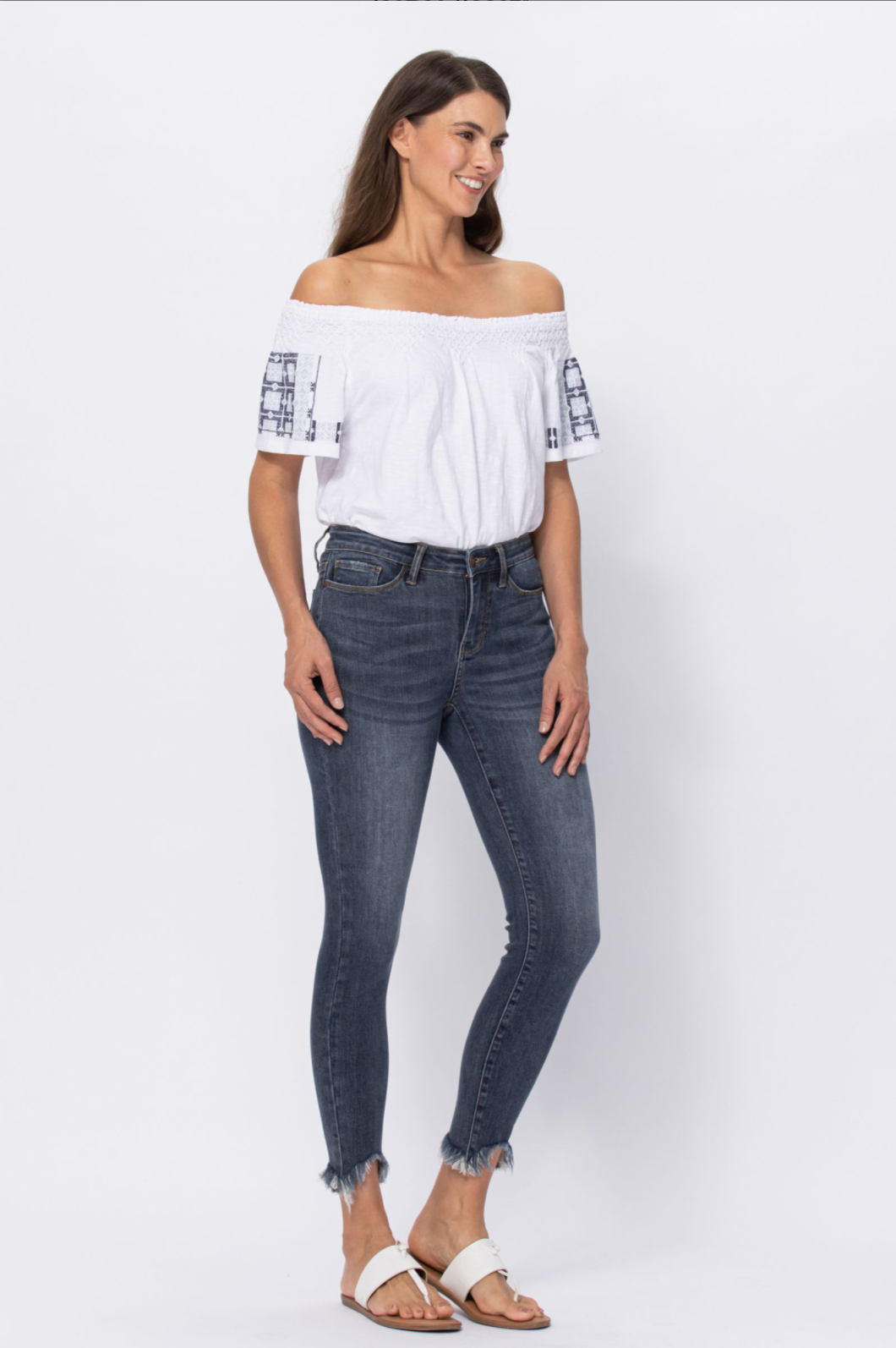 Judy Blue Shark Bite Skinny Jeans