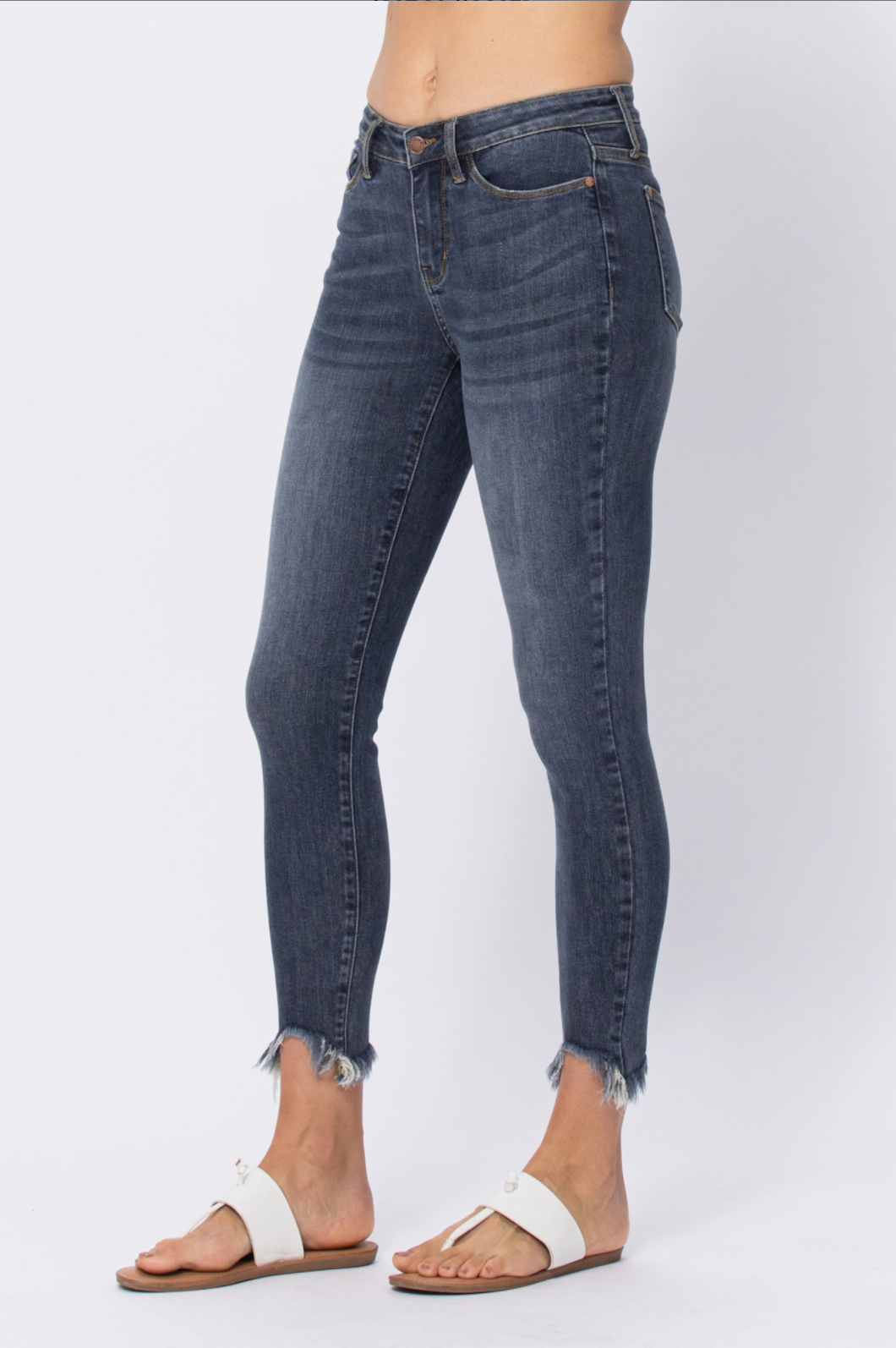 Judy Blue Shark Bite Skinny Jeans