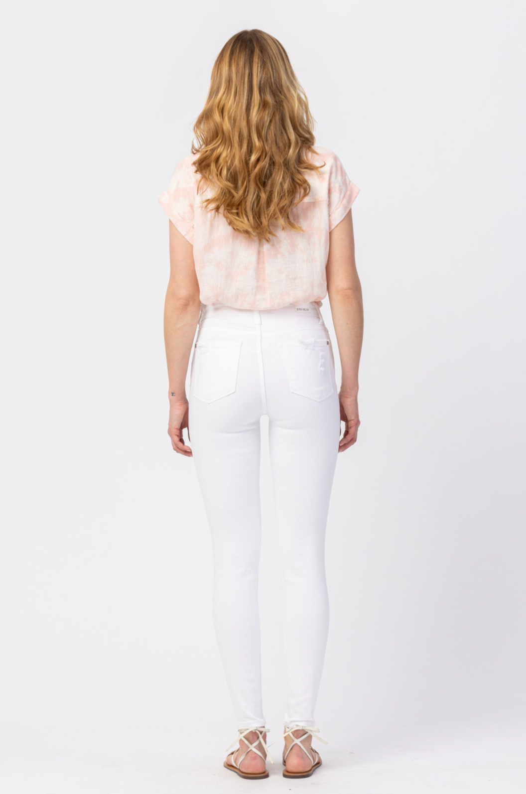 Judy Blue White Destroyed Skinny Jeans