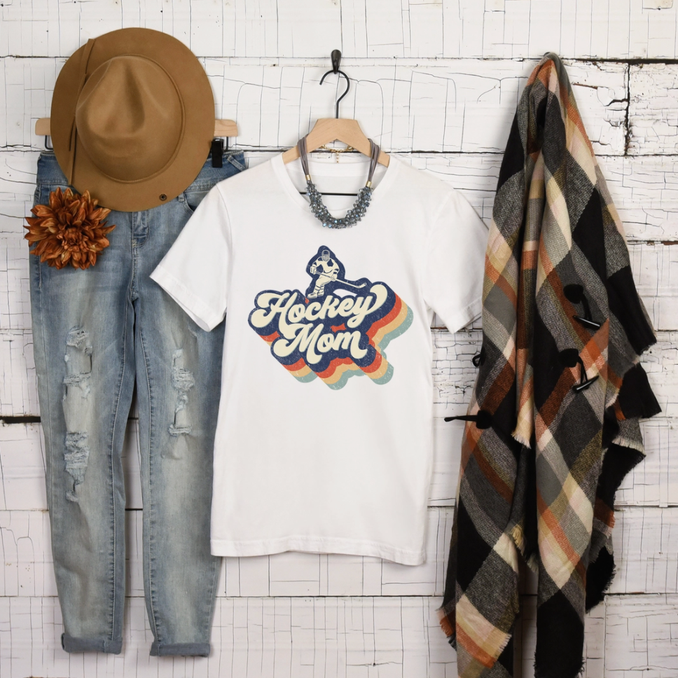 Hockey Mom Retro Graphic Tee