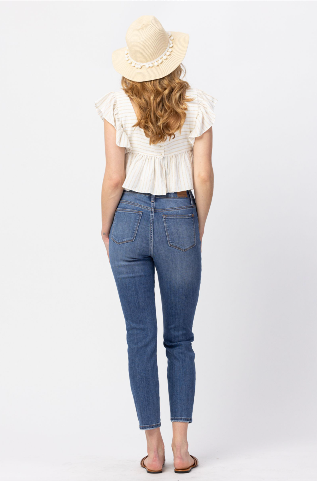 Judy Blue Non-Distressed Girlfriend Jeans