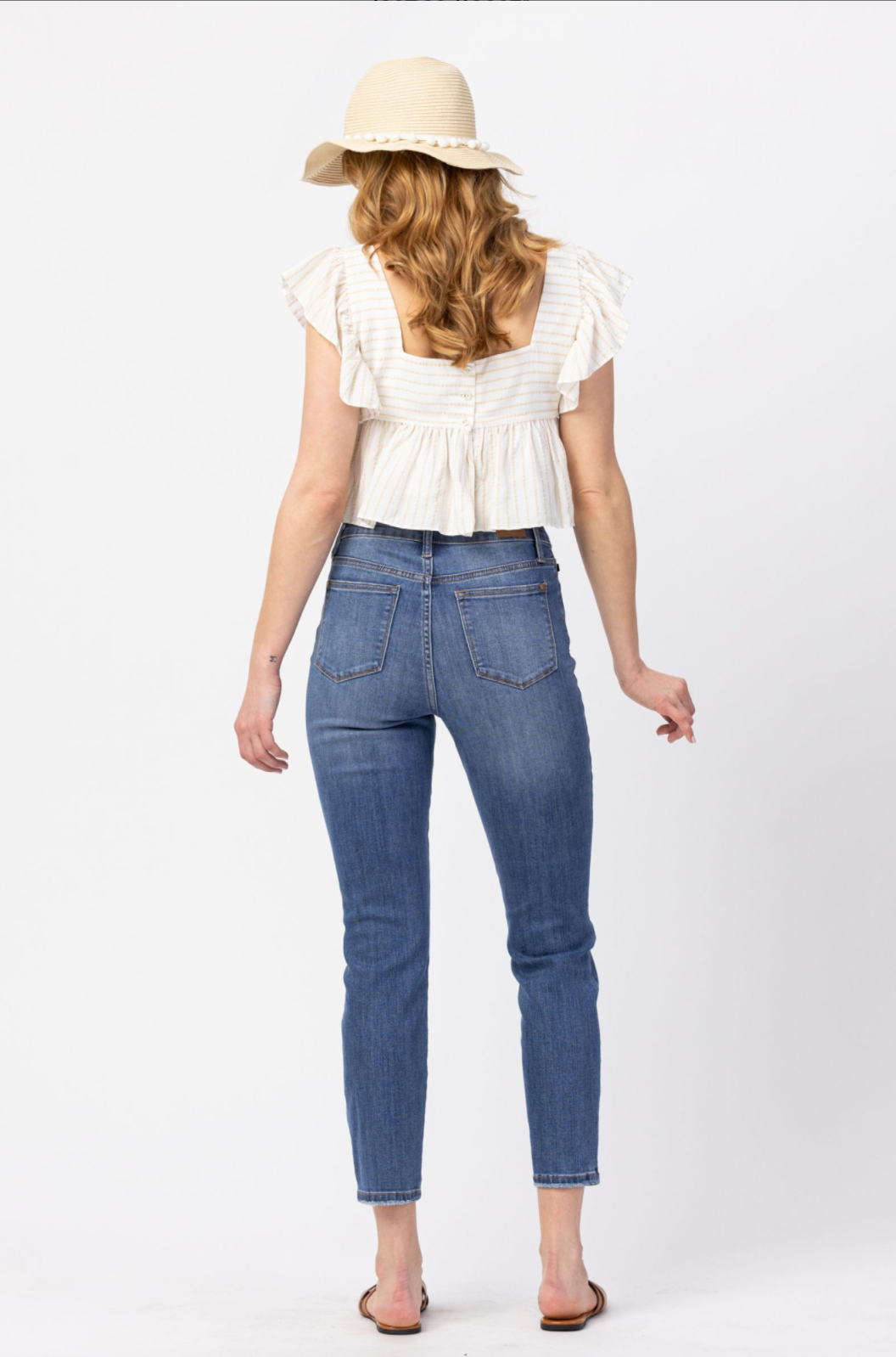 Judy Blue Non-Distressed Girlfriend Jeans