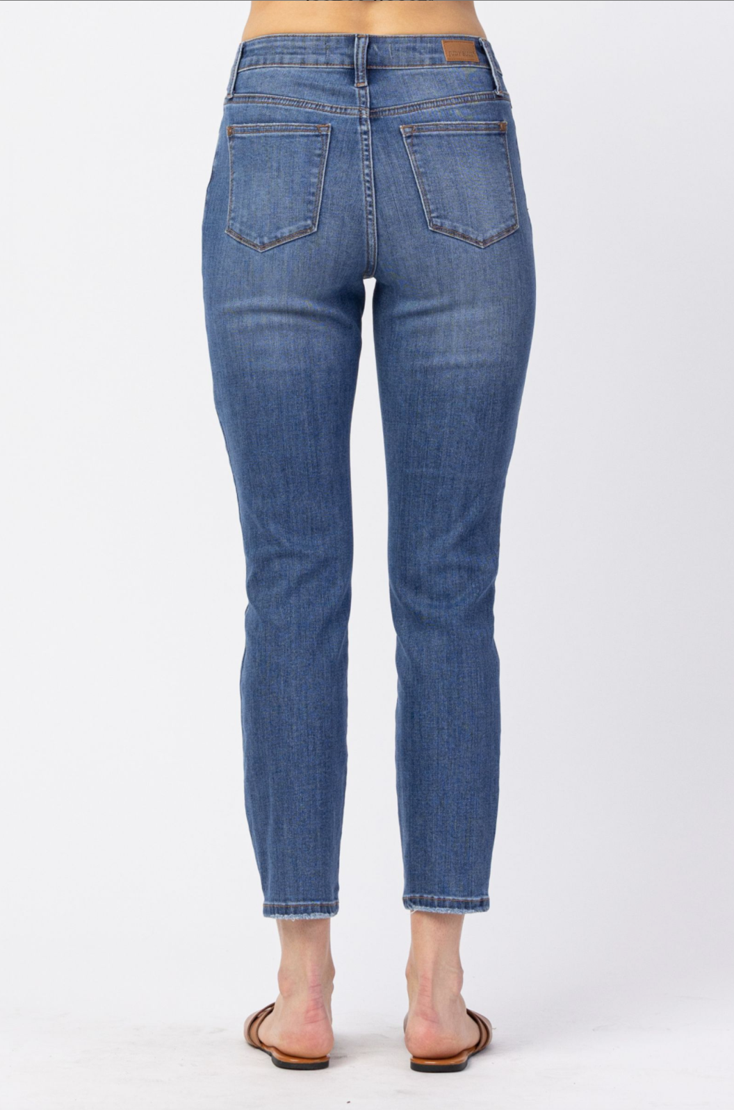 Judy Blue Non-Distressed Girlfriend Jeans