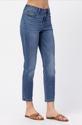 Judy Blue Non-Distressed Girlfriend Jeans