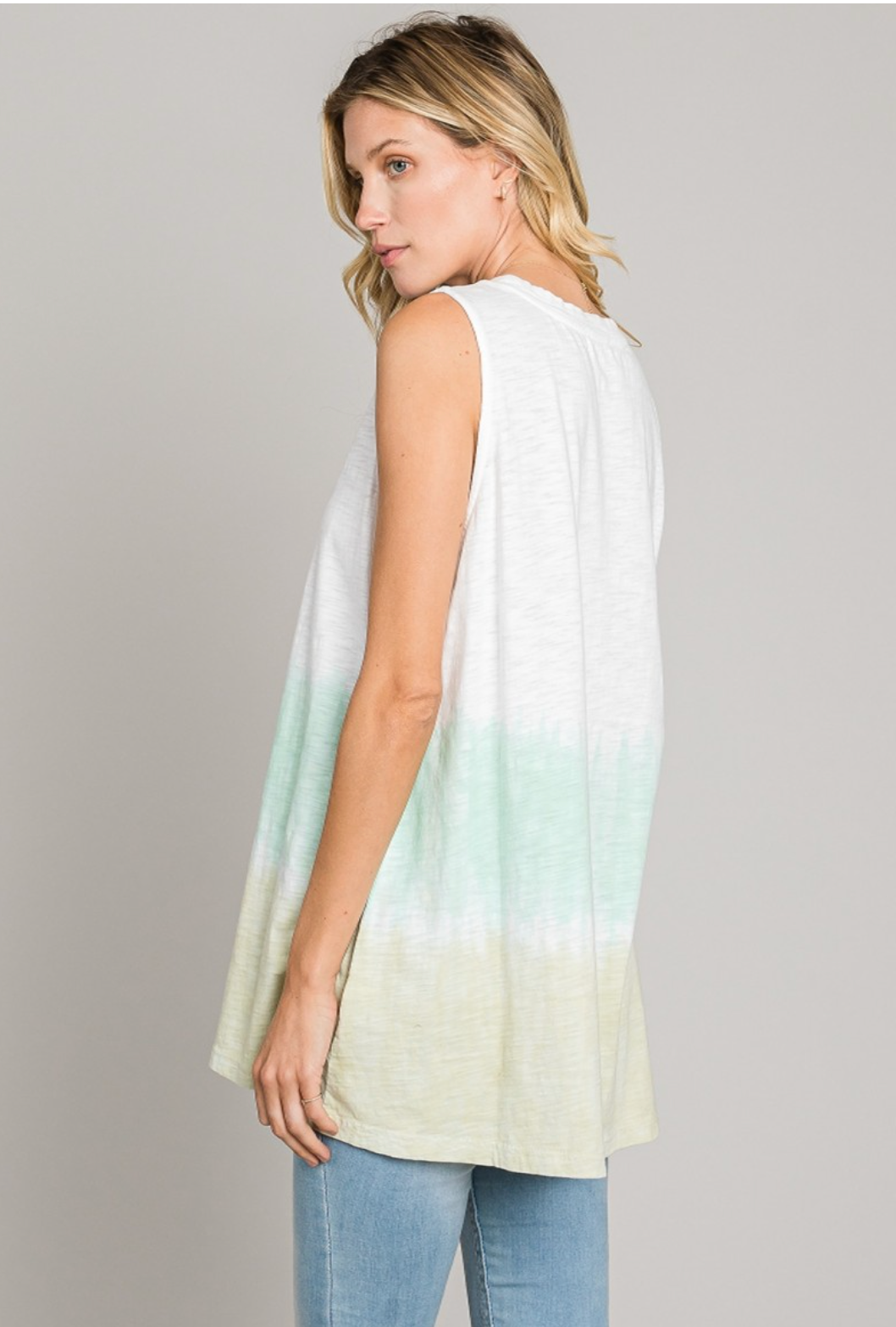 See Your Smile Dip Dye Tank
