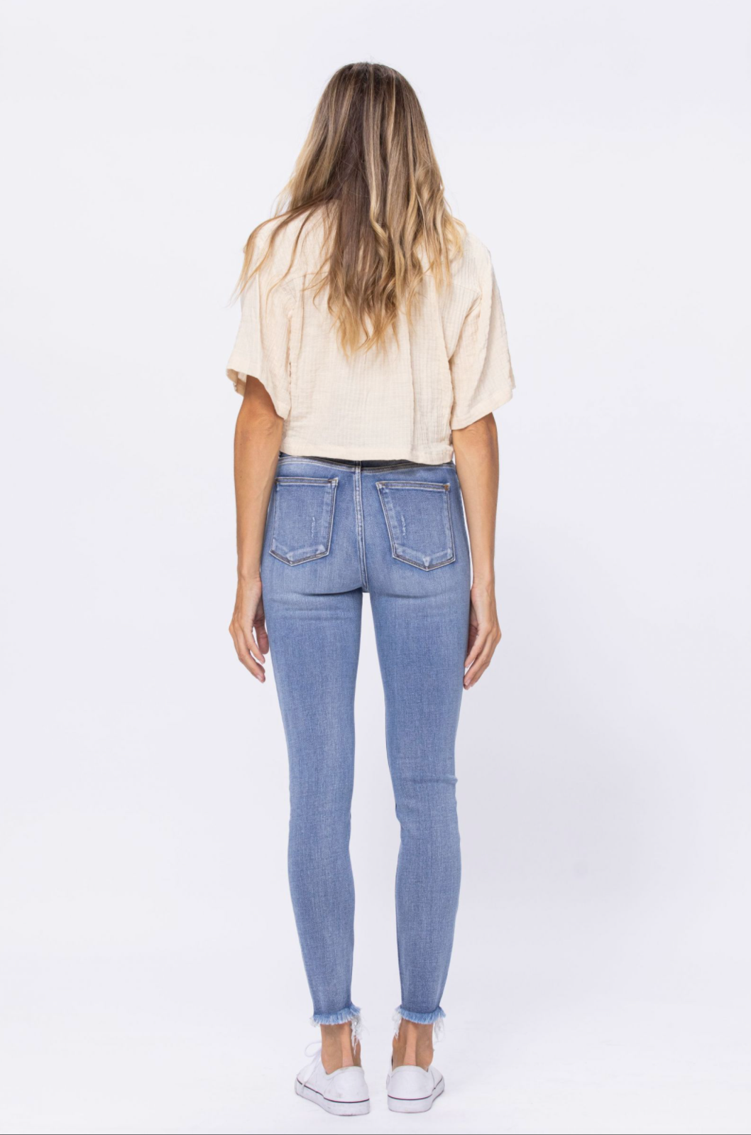 Judy Blue Destroyed Button Fly Jeans
