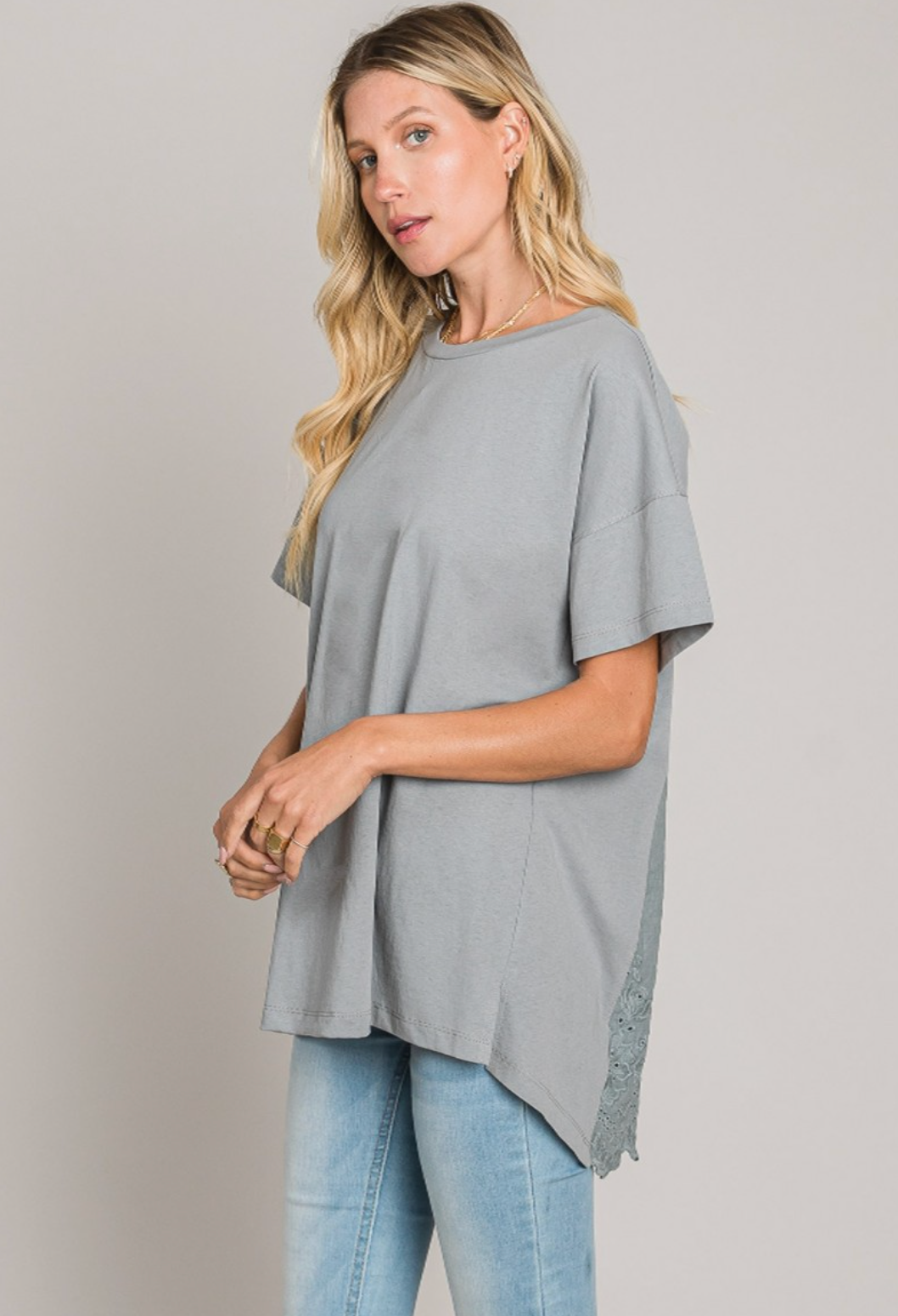 We Can Dance Eyelet Back Top