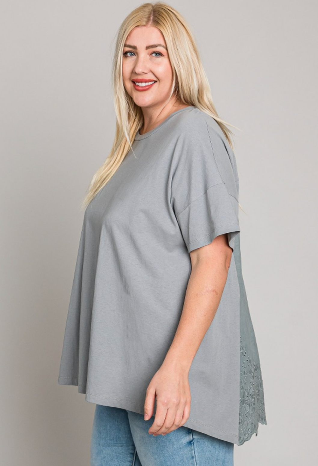 We Can Dance Eyelet Back Top