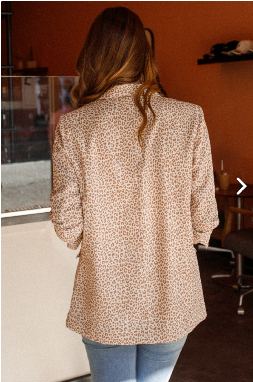 Ready For Success Blazer - Cream Leopard