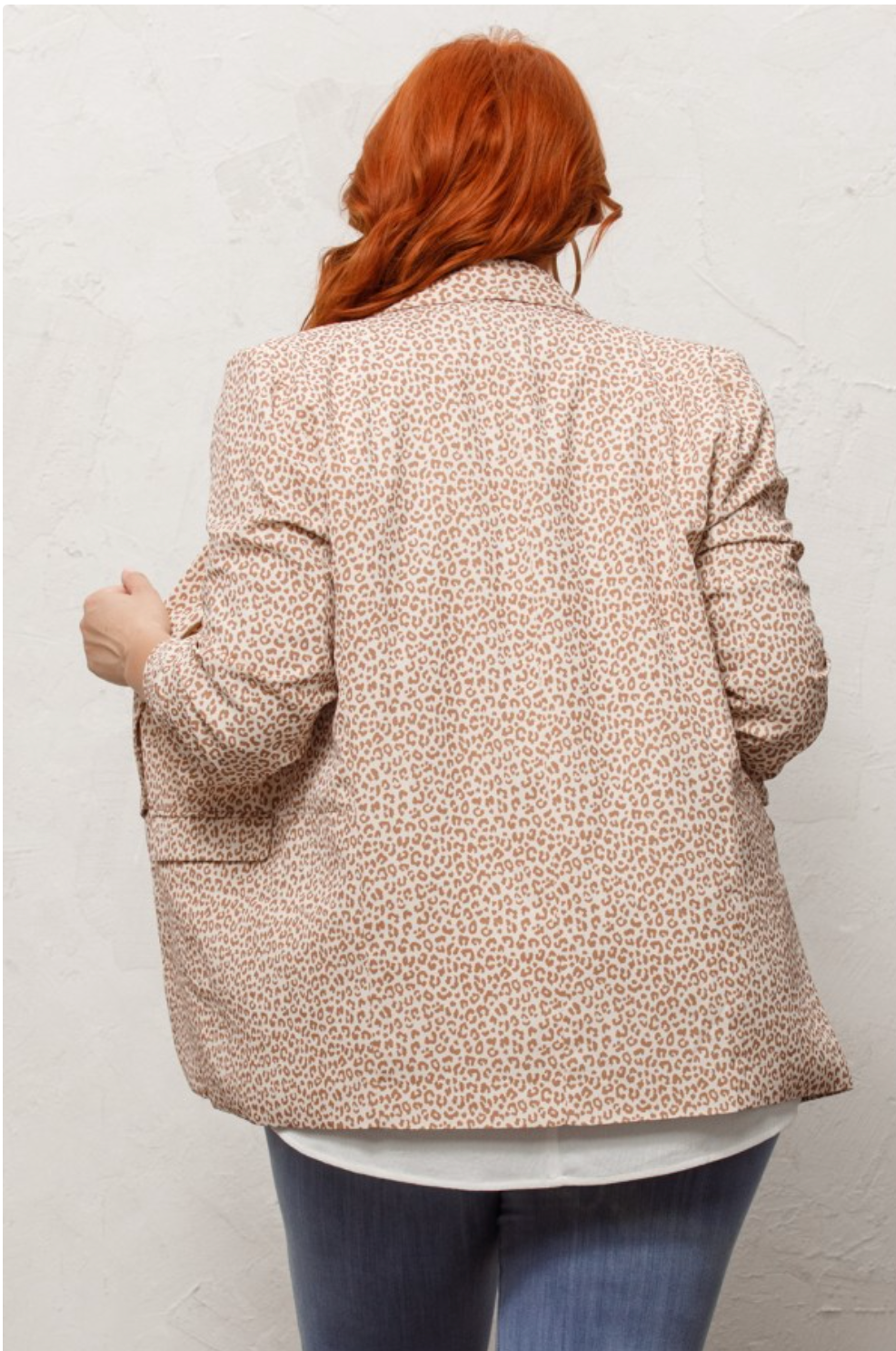 Ready For Success Blazer - Cream Leopard