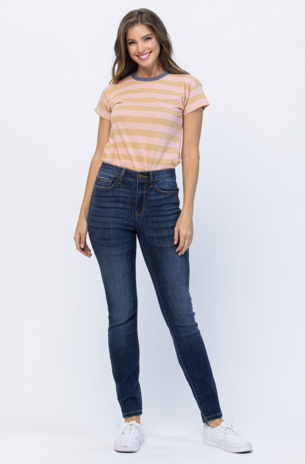 Judy Blue Clean Girlfriend Jeans