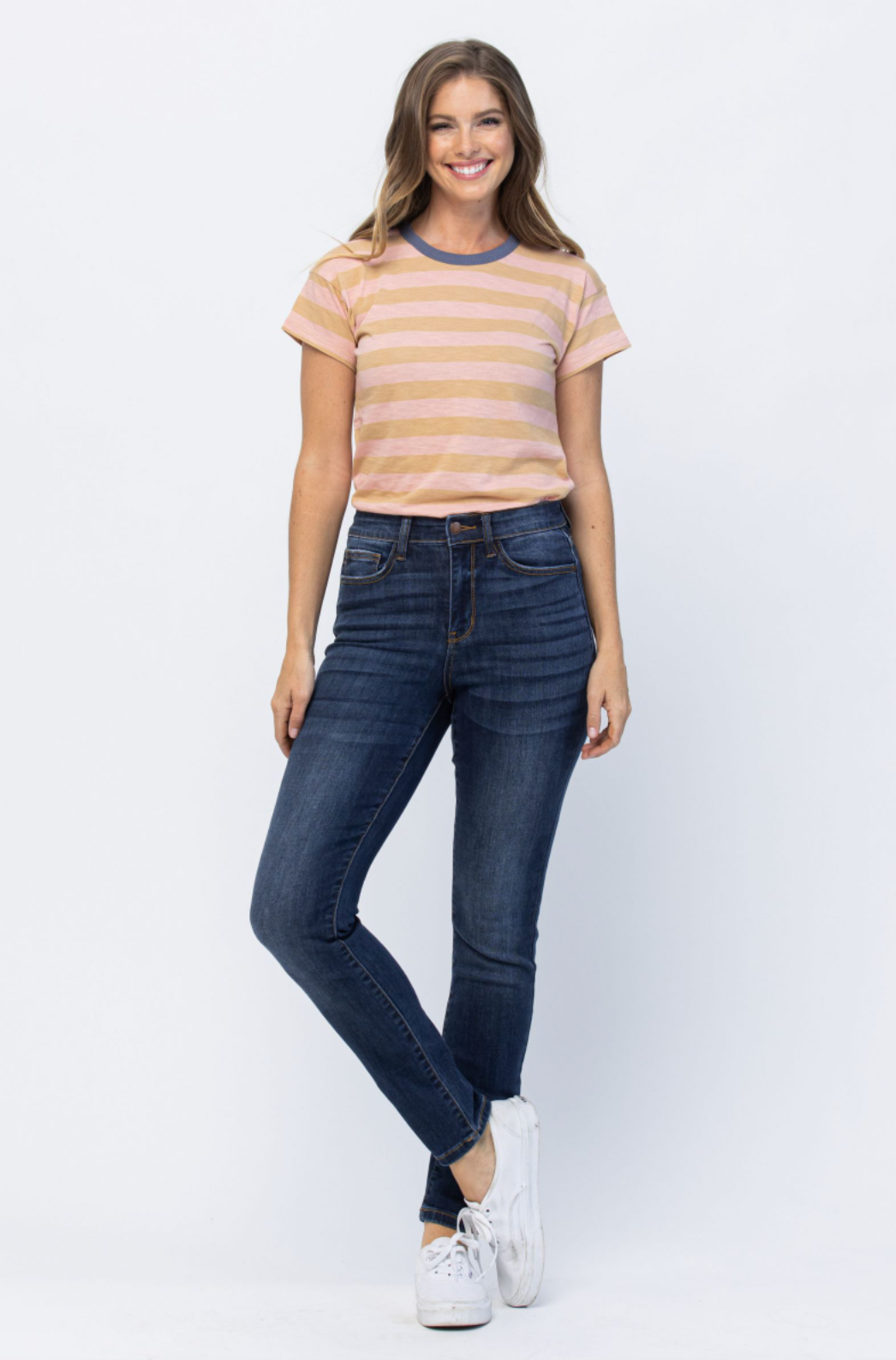 Judy Blue Clean Girlfriend Jeans