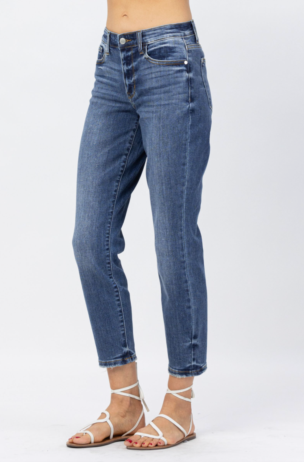 Judy Blue Clean Boyfriend Jeans