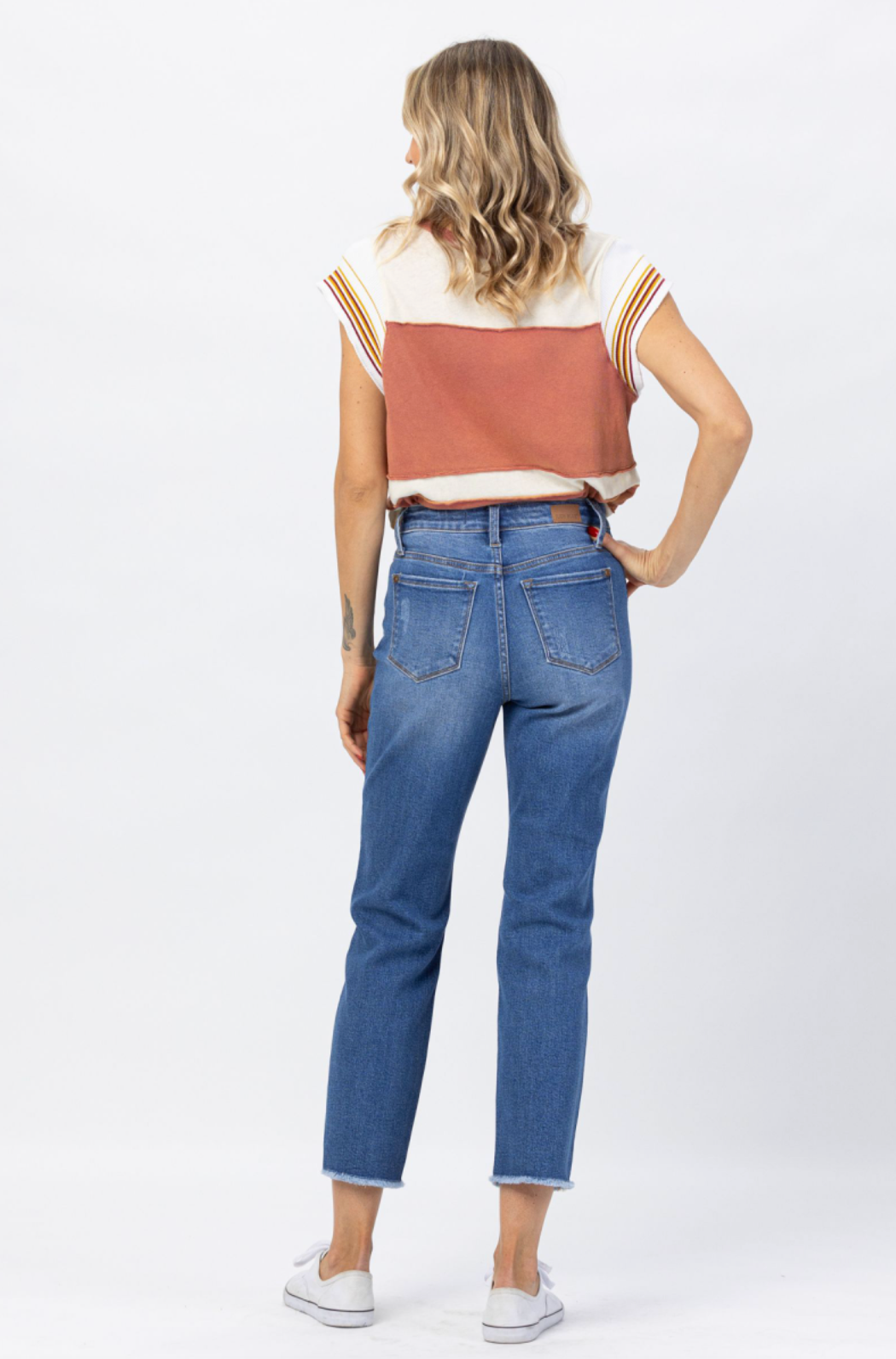 Judy Blue Howdy Embroidered Boyfriend Jeans