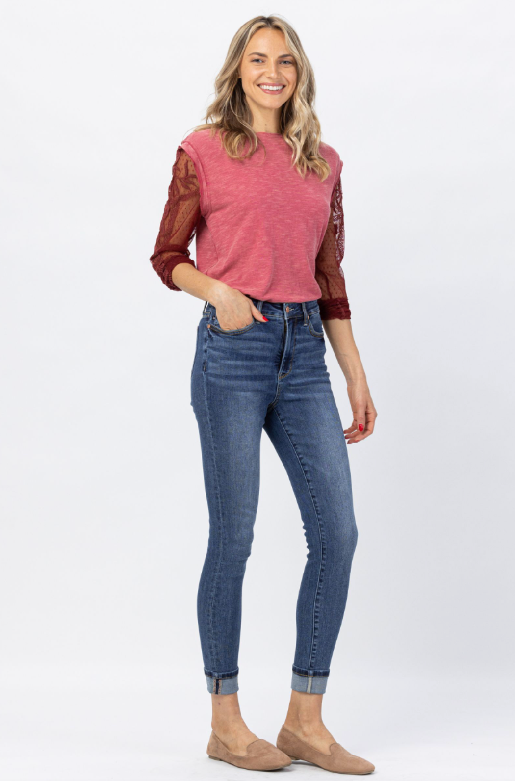 Judy Blue Double Trouble Tummy Control Skinny Jeans