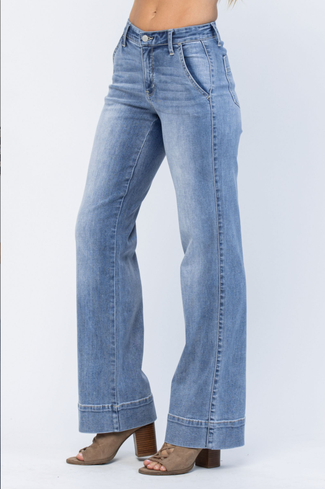 Judy Blue Classic Wide Hem Jeans