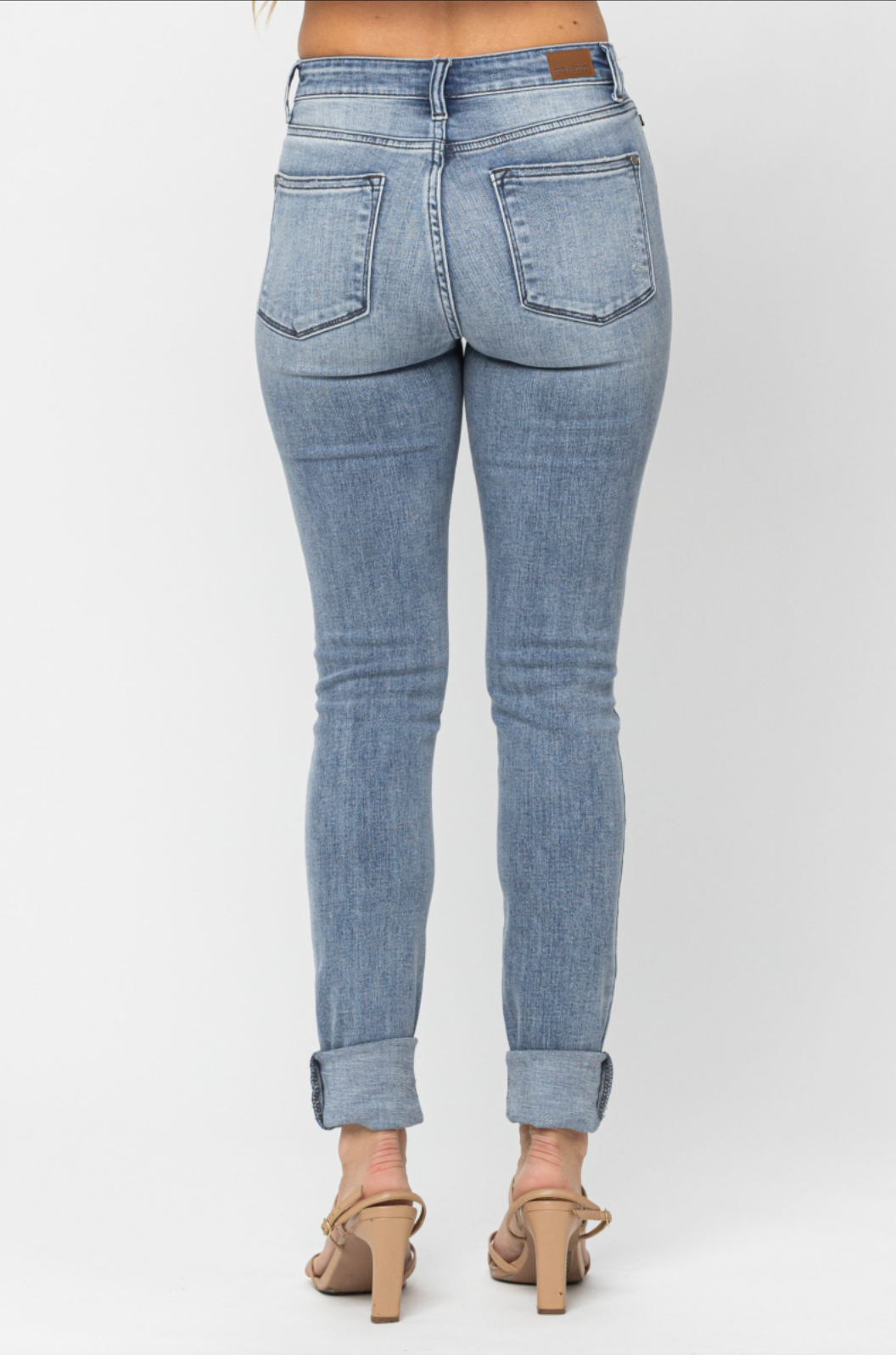Judy Blue Super Long Heavy Destroy Skinny