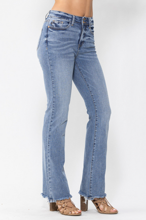 Judy Blue Double Button Bootcut Jeans