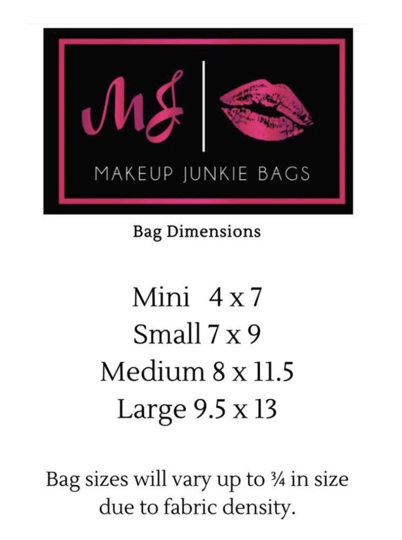 Makeup Junkie Bag Turquoise Gator