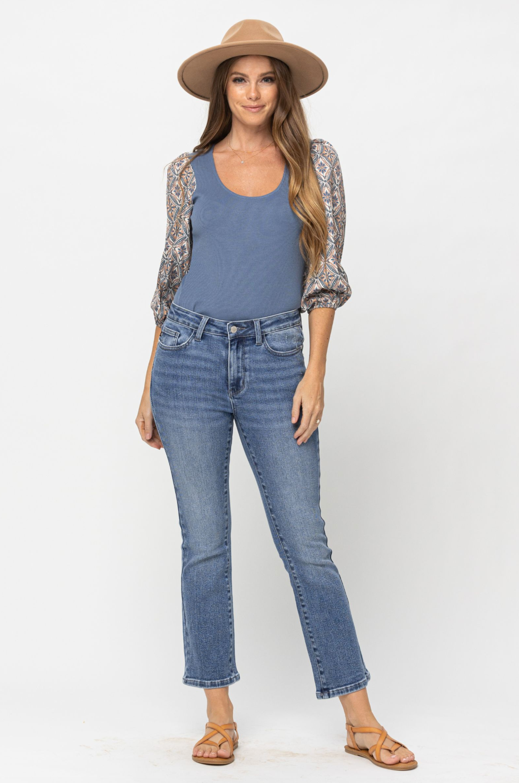 Judy Blue Crop Bootcut Jeans