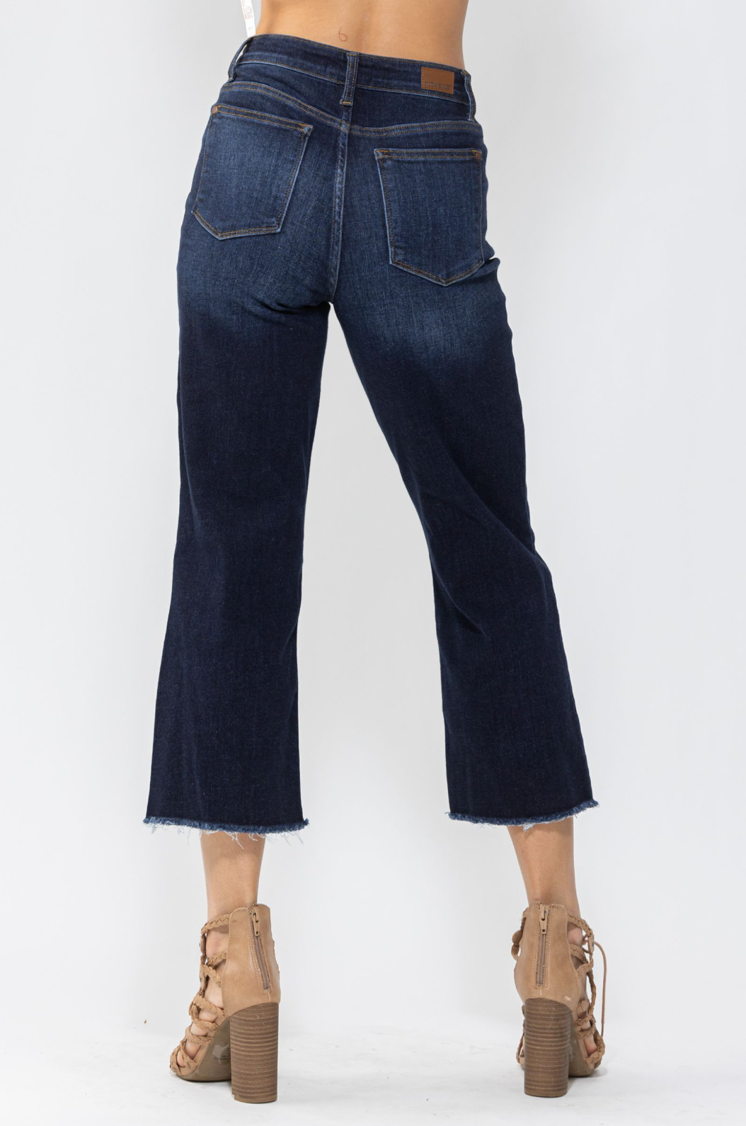 Judy Blue Cropped Wide Leg Jeans