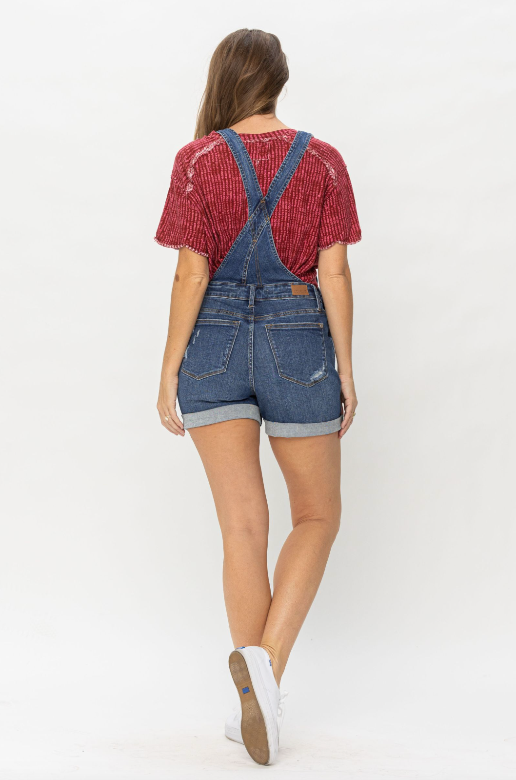 Judy Blue Double Cuff Short Overalls