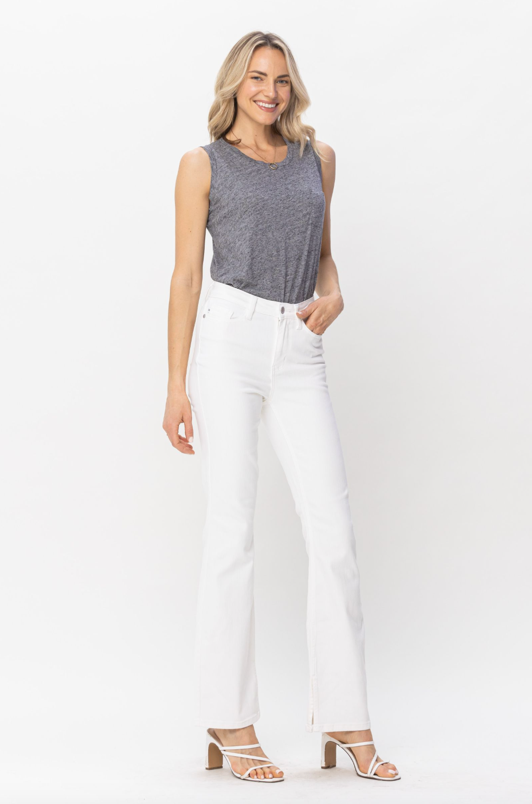 Judy Blue Ecru Bootcut Jeans