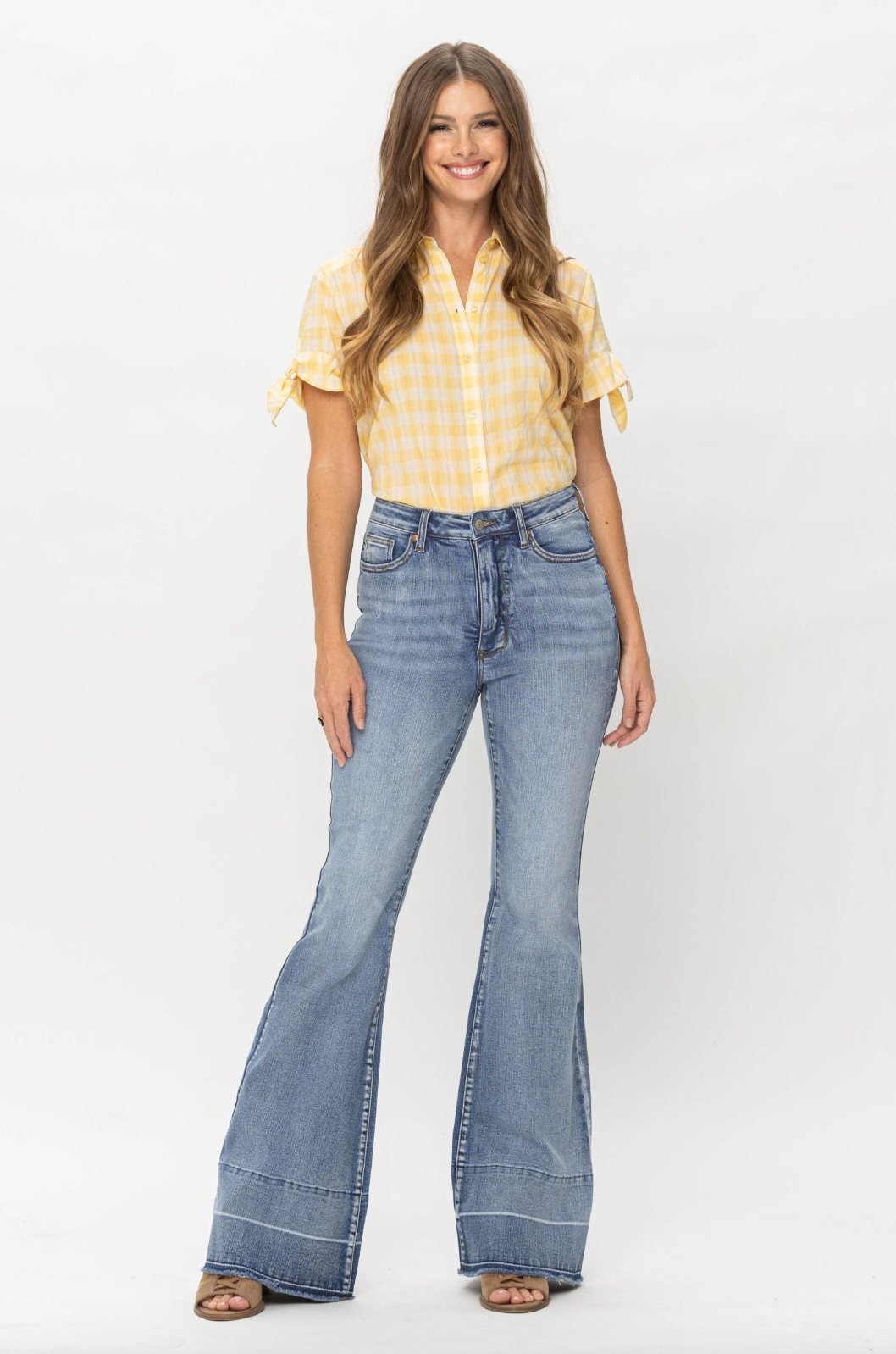 Judy Blue Release Hem Tummy Control Flare Jeans